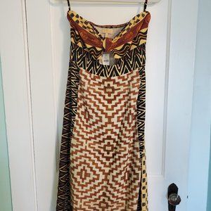 Anthropologie Geo Cut-Out Midi Dress NWT Size 6